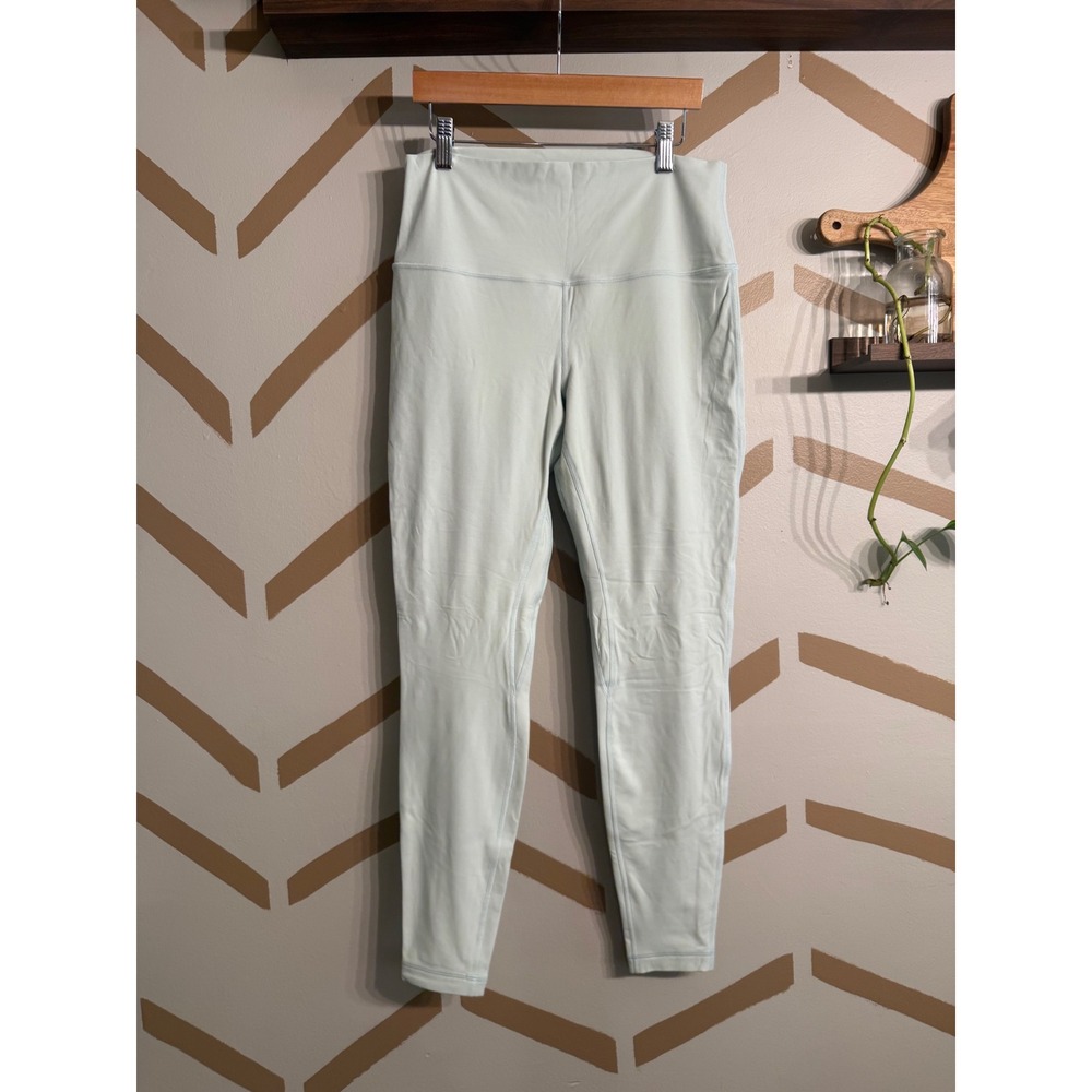 Lululemon Align Leggings Womens 10 Light Blue Mint High Rise Nulu 28" Inseam